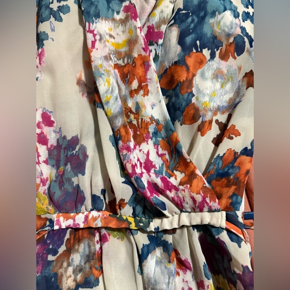 Anthropologie Sunday in Brooklyn Edria Women’s Floral Wrap Top Y2K Fairy Small - Picture 7 of 7